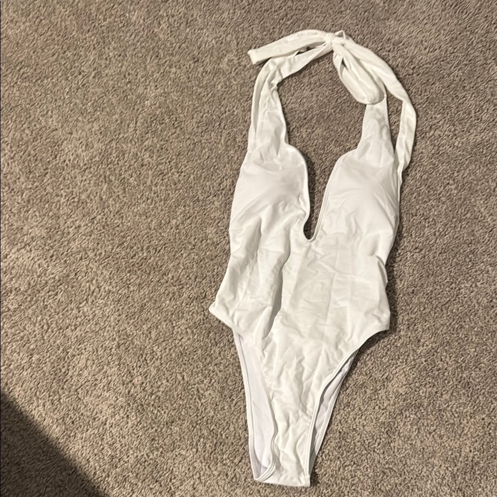 White One Piece Swimsuit